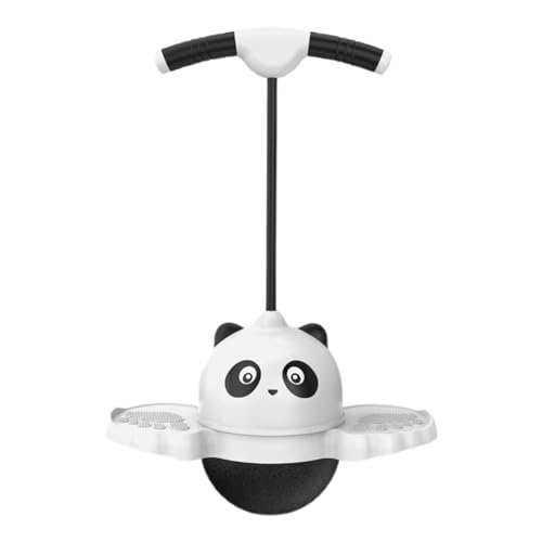 GLANSI Kids Pogo Stick, Jump Stick for Kids, Pogo Jumper with Handle, Anti-Slip Jumping Stick, Waterproof Growing Pogo Sticks, Kindergarten Fitness Exercise Bouncing Ball for Balance Ability, White
