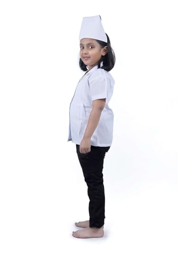 Image of BookMyCostume Nurse Sister with Cap Medical Community Helper Kids Fancy Dress Costume 10-12 years