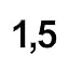 Steel, thickness: 1.5 mm