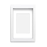 Para rellenar y mostrar imágenes, recuerdos favoritos y fotos de vacaciones en formato retrato. El marco de madera tiene un soporte y un colgador de pared en formato horizontal y vertical.