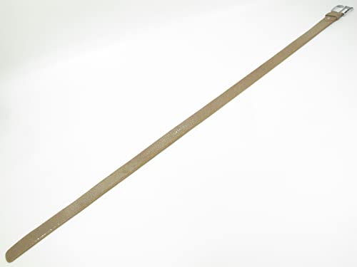 Genuine Polished Stingray Shagreen Skin Leather Men's Belt 46" (Nut Brown)4