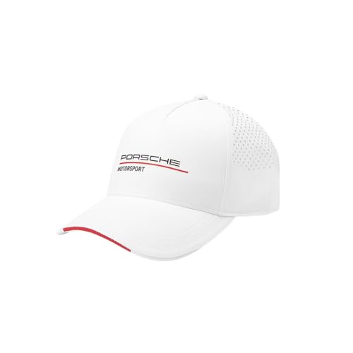 Porsche Motorsport Cap White Adult One Size Adjustable Official Merchandise