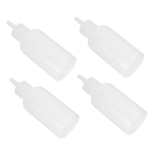 FONDOTIN 4個シリコン製ペット用哺乳瓶 小型犬 猫用 ミルクボトル 再利用可能 携帯便利 軽量 弾力性あり 煮沸 対応 目盛付き