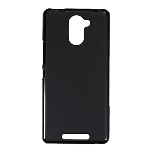 Shantime Funda Suave Compatible con BQ Aquaris U Plus, Carcasa Delgada Antigolpes, Antirrayas y Flexible, Agarre Cómodo(Negro)