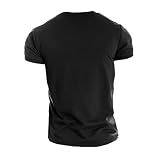 ReedCA Spartan Olive Branch - Muscle Athletic Workout Tee Top Gym Bodybuilding Shirts Fitness(Black,L)