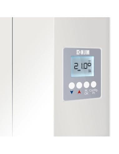 Radiateur électrique connecté à inertie céramique AVA 1000W HJM vertical blanc