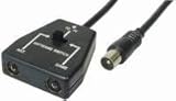 conmutador de antenas con reles  MANAX Conmutador de dos dispositivos, 2 tomas de antena de 9,5 mm, conector de antena de 9,5 mm