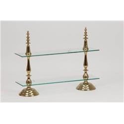 Anastasia Rectangular 2-Tier Tray-21' High Tray:26x7'