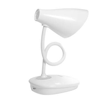 Image of IDOLESHOP Rechargeable LED Touch On /Off Switch Desk Lamp Children Eye Protection USB Charging (Standard, Round, White)