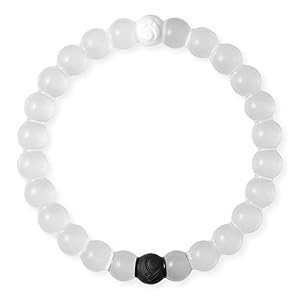 Lokai Classic Beaded Bracelets for Women & Men – Find Your Balance – Clear, Marble Black & White Silicone Stretch Bracelet – Mindfulness, Stress Relief & Mental Wellness Jewelry Inspirational Gift