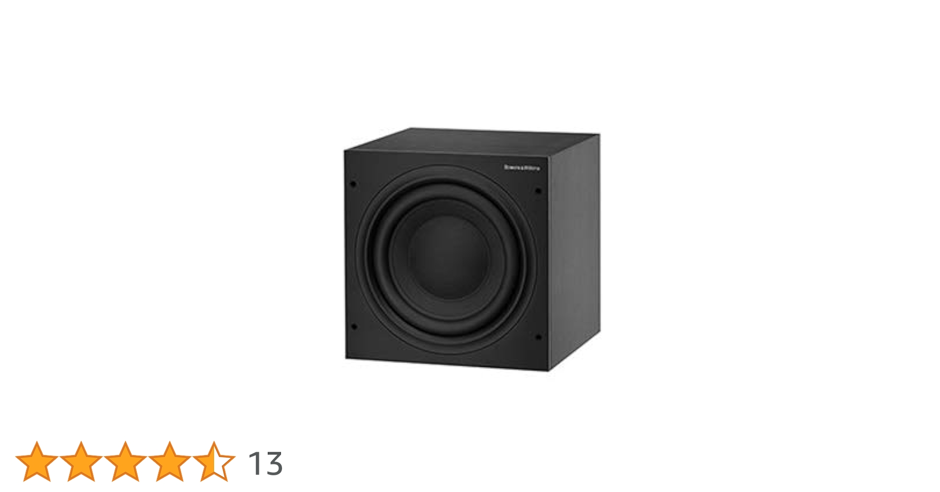 Amazon.co.jp: B&W サブウーファー(1台) マット・ブラック ASW608/MB