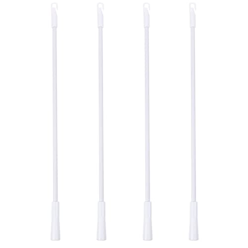 Healifty 4Pcs Grip Long Alloy Aluminum Curtain Drapery Vertical Handle And Blind Pull Accessories Home Hook, Inch Rod Wand, Bathroom Stick - Venetian Metal Kirsite Hook Hardware Blinds #TOP18
