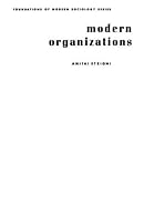 Modern Organizations by Etzioni Amitai (1964-07-25) Paperback B012YXNC28 Book Cover