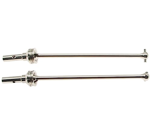 Drive Shaft Compatible with 1/8 Traxxas Sledge 4WD Parts Monster Truck 95076-4 Front/Rear #9550 Driveshaft Rc Car Upgrade Replacement(Silver)