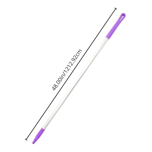Image of SPARTA Adjustable Aluminum Broomstick, 48 inch Mop and Broom Handle Replacement with Color-Coded System for Environments with Harsh Cleaning Agents, Aluminum, 48 Inches, Purple, (Pack of 12)
