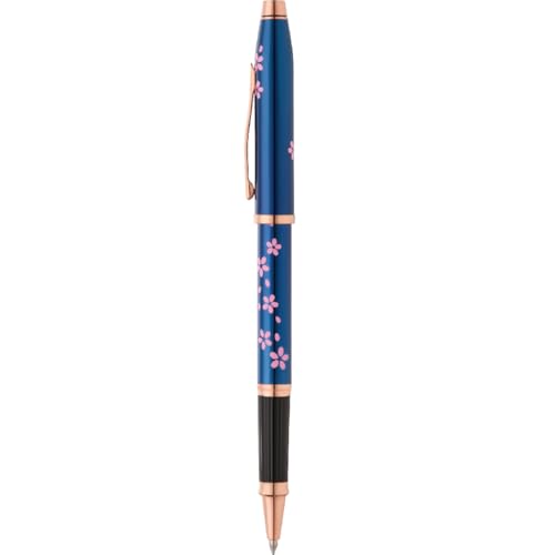 Image of Cross Century II Classic Black Rollerball Pen - Sophisticated Luxury Writing Instrument with Smooth Ink Flow for Professionals and Gift Giving (Blue)