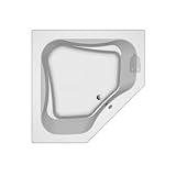 Jacuzzi PRIMO PURE AIR Drop-In Tub, Luxury Acrylic, Therapeutic Hot Air Bubble Massage, Full-Body Soothing Experience, 60' (L) x 60' (W), Right Drain Placement, Corner, White