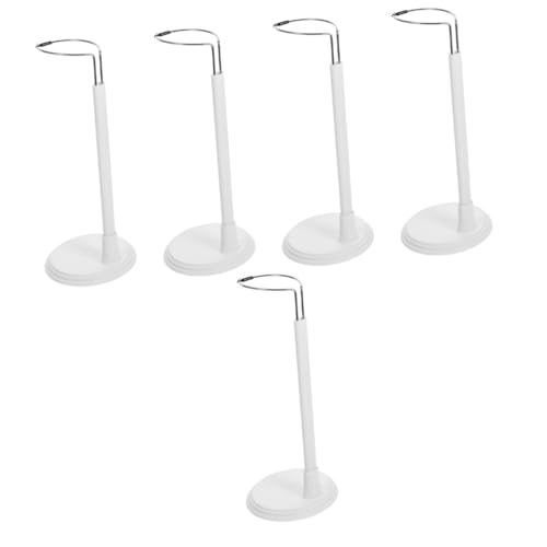 Abaodam 5pcs Adjustable Doll Stand Holder for Babydolls Base for Doll Display Vertical Stand Support