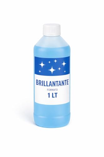 Brillantante Lavastoviglie Professionale 1-5 Litri – Anticalcare, Sgrassante, Formula HACCP – Fino a 1000 Lavaggi – Per Bicchieri, Piatti e Posate Brillanti – Lemag srl (1L)