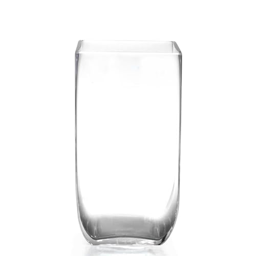 Vase de table transparent résistant 9x9x25 cm anti-basculement - 6