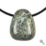 dendritenopal heilstein  Opal Dendritenopal gebohrter Trommelstein ca 2,5 - 3 cm echter Edelstein Anhnger Amulett Edelsteinschmuck Schmuck Feng Shui Liebe Partnerschaft Glck Geld Wohlstand Glcksstein Kraftstein Kraftgegenstan