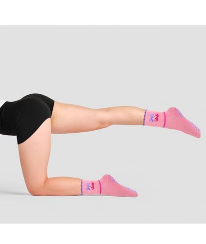 Pilates Socks for Women Cute Grip Non-Slip Ruffle Yoga Socks for Dance, Barre, Home Workouts2