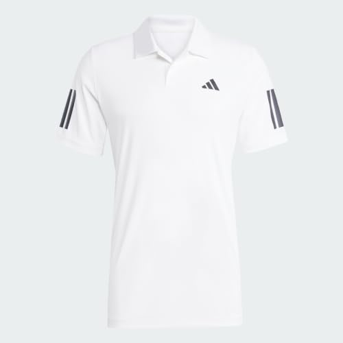 adidas Herren Club Tennis 3-Stripes Polo Shirt, White, S – Ansicht 5
