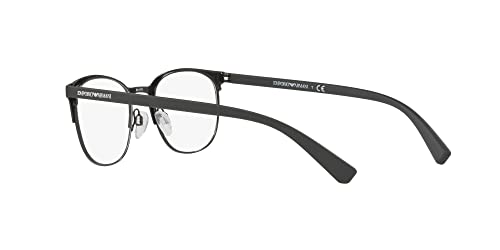 Óculos de Grau Emporio Armani EA1059 3001 Preto Fosco Lentes Tam 53
