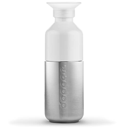 Dopper Steel 350ml Water Bottle, Stainless Steel Bottle, Reusable BPA Free 18/8 Stainless Steel Bottle