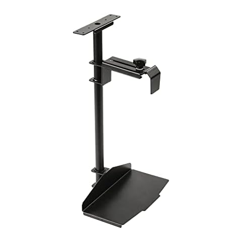EUREKA ERGONOMIC Under Desk PC Mount, Computer Tower Holder 360° Swivel Height & Width Adjustable, CPU Holder Holds up to 20kg, Fits Most Computer Tower, Black Cover