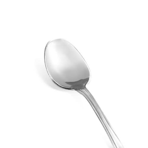 Miniatura 2 de Zanetti Juego De 12 Cucharas De Café De Acero Inoxidable 18 C, Modelo Leonardo, Acero Pulido Y Resistente, 12 Unidades, Fabricado En Italia