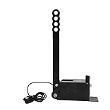 POPETPOP レーシング油圧ハンドブレーキ：ユニバーサルドリフトハンドルUSBパーキング緊急ブレーキカーギアレバー、垂直ハンドル付きWinシステム対応