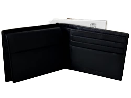 Calvin Klein Men's Genuine Leather Wallet With Rfid Protection, Black, Standard, American #TOP1