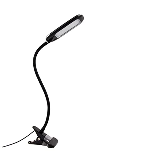 POPETPOP USB Clip Reading Light LED Eye Care Lamp with Flexible Gooseneck Brightness Levels Portable Clip Design for Reading Camping and Hobbies Black