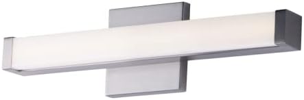 Maxim 52000PC Spec ADA & JA8 Compliant Energy Star Acrylic LED Bath Vanity Bar Wall Mount, 1-Light 12 Watt, 2" H x 18" W, Polished Chrome