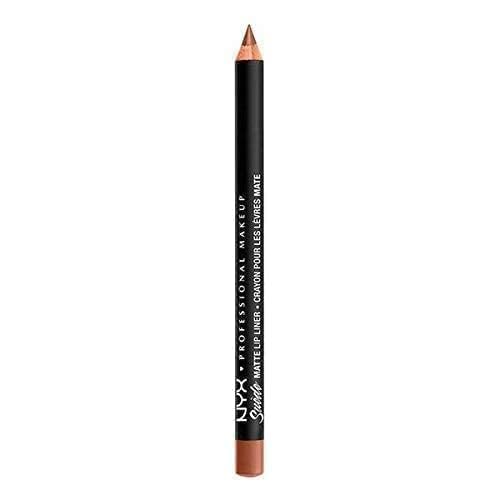 Image of NYX PROFESSIONAL MAKEUP Suede Matte Lip Liner, Velvety-Smooth, Long-Lasting Formula For A Defined Lip Makeup Look - Cannes (Red) (Pack of 2)