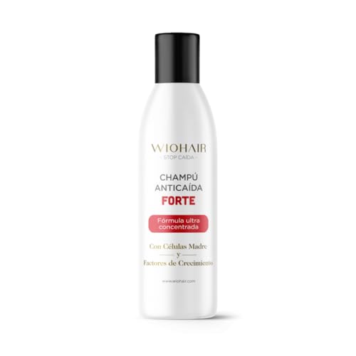 Wiohair Champú Anticaída Forte 150ml | Frena la caída y fortalece el cuero cabelludo | Sin sulfatos, sin siliconas, sin parabenos | Para hombres y mujeres