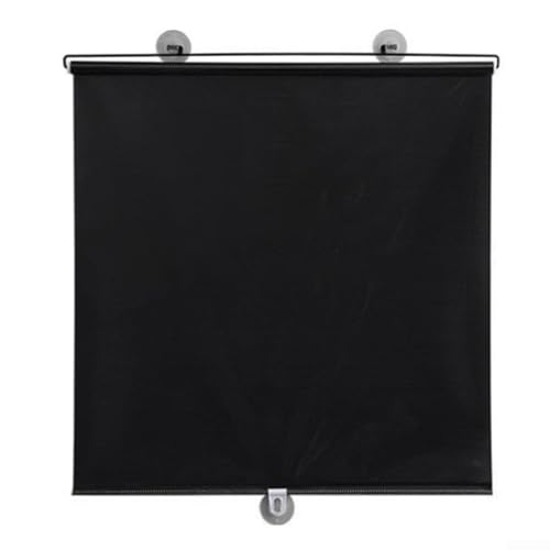 Pare-soleil rétractable avec ventouse pour panneau de verre de bureau, design réutilisable pour réduire la lumière et la chaleur (noir)