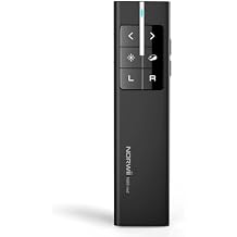 Norwii N99 Air Mouse Presentation Clicker with Pointer, Rechargeable Clicker for PowerPoint presentations, PowerPoint Clicker, Presentation Remote, Wireless Presenter, Handle Mouse - Black