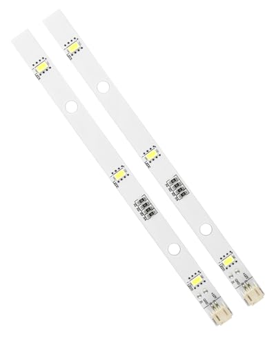 2 Stück LED Kühlschrank Licht für Gorenje Rongsheng Hisense E349766 MDDZ-162A 1629348 DC12V 2W Lichtleisten für Ersatz-Kühlschranklampe kompatibel mit Kenwood KIFF5017 KIFF5020 KIFF7017 KIFF7020