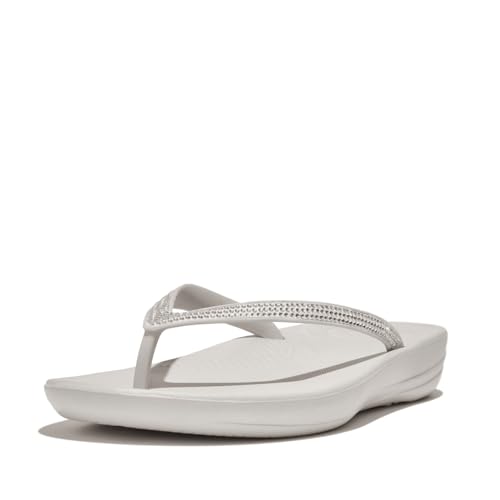 Image of FitFlop Women's iQUSHION Ombre-Sparkle Flip-Flops