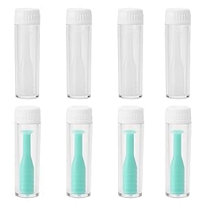 8 PCS Insertador Removedor De Lentes, Unidades Ventosa Lente Rígida Gel de Sílice Aplicadores de Lentes de Contacto con Caja de Almacenamiento Portátil Higiénico Ideal Para Uso Diario y Viaje