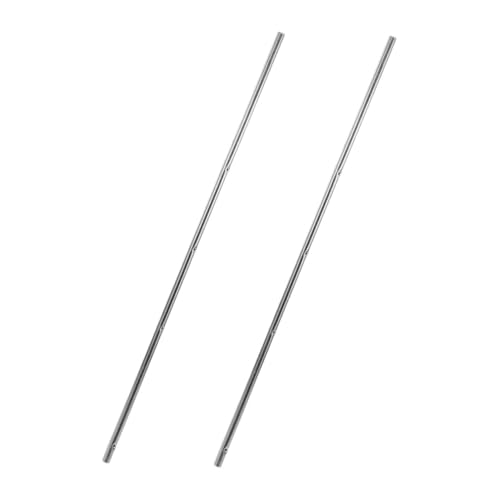 MUSISALY 2Pcs Foosball Table Replacement Rods Durable Iron Poles for Soccer Machine Easy to Operate Handles Compact Design for Space Saving Compatible with Standard Foosball Tables