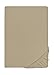 Produktbild biberna Jersey-Elastic-Spannbetttuch 0077866 (Matratzenhöhe max. 25 cm) 1x 90x190 cm - 100x220 cm, Taupe