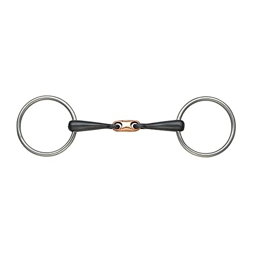 Shires Equestrian Copper Lozenge Sweet Iron Snaffle Bit (4.5