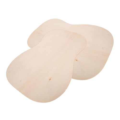 HEMOTON 2pcs Guitar Luthier Tools Guitar Replacement Parts Wood Headplate for Panel Diy Electric Tool Kit