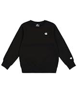 Champion Legacy Legacy Basics B - Ultralight Powerblend Fleece Crewneck Sweatshirt, Schwarz, 13-14 Jahre Kinder FW23, Nero, 13-14 Jahre