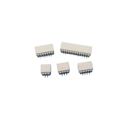ROBAUN 100 Conectores Macho SH de 1,0 mm de Paso, 2, 3, 4, 5, 6, 7, 8, 9 y 10 Pines, Tipo Carcasa Vertical/Horizontal.(Horizontal,5M)