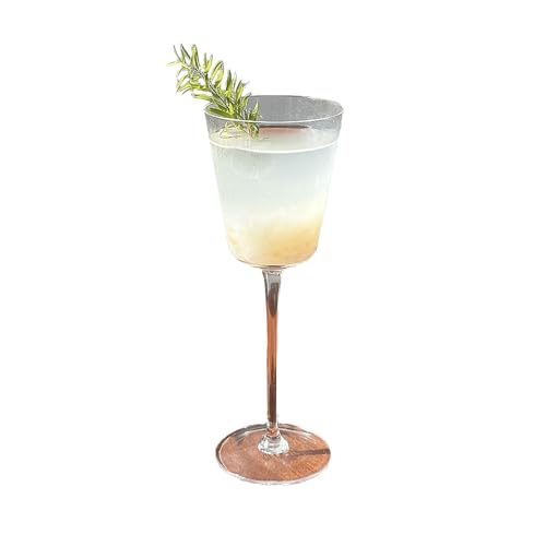 Degustación creativa de copa de trompeta de vidrio extraído en frío de estilo chino, 180 ml