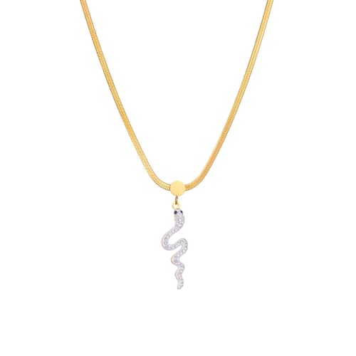 Cadeau idéal : collier serpent strass étanche pour fille